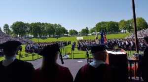 Graduation View from the stage
